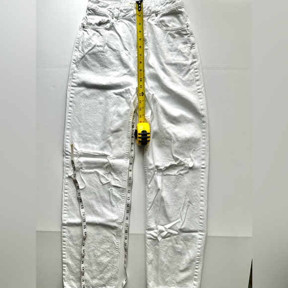 🍒Women’s PacSun 90s Boyfriend White Jeans. Size: 28 - Picture 10 of 13
